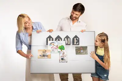 Fali parafa üzenőtábla Home feliratú dekorációval