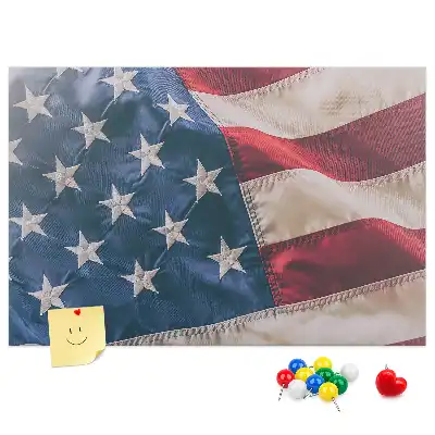 Amerikai zászló mintás fali parafa üzenőtábla