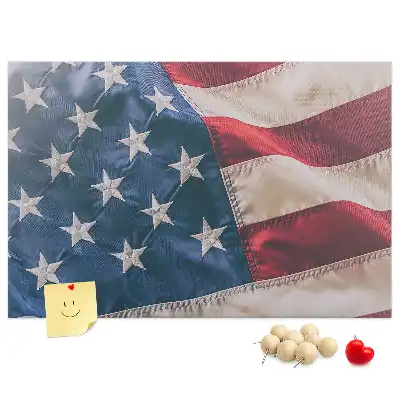 Amerikai zászló mintás fali parafa üzenőtábla