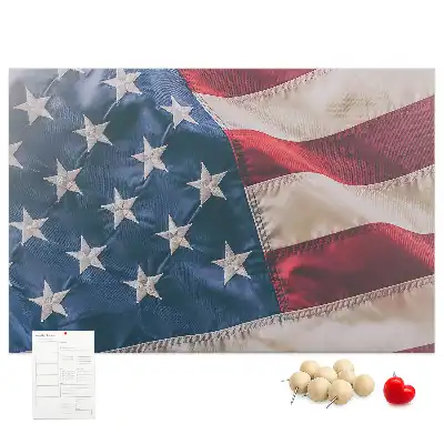 Amerikai zászló mintás fali parafa üzenőtábla