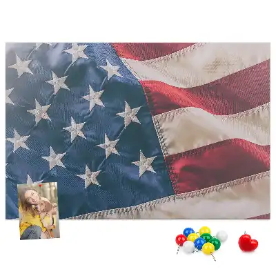 Amerikai zászló mintás fali parafa üzenőtábla