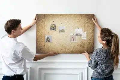 Fali parafa üzenőtábla archív földgömb szépia mintával