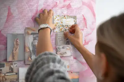 Virágmintás parafa üzenőtábla