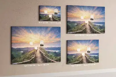 Hegyi kilátás parafa üzenőtábla