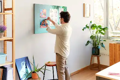 Pálmakeretes parafás üzenőtábla