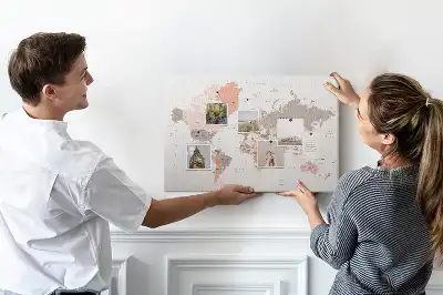 Részletes világtérkép parafatábla