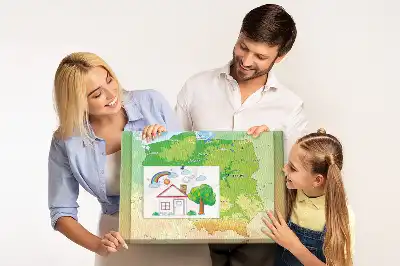 Parafa üzenőtábla Lengyelország fizikai térképével