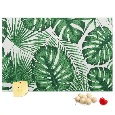 Monstera levelek mintás parafatábla
