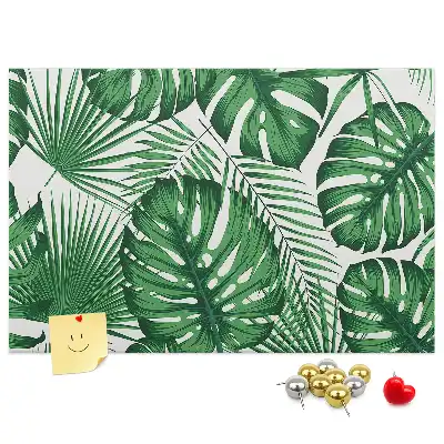 Monstera levelek mintás parafatábla
