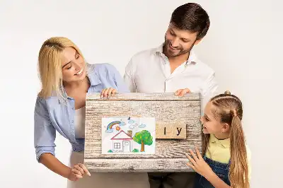 Családi dekoratív fali parafa üzenőtábla