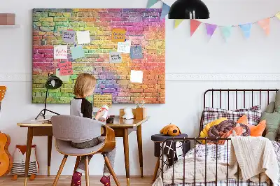 Fali parafa üzenőtábla festett kerettel