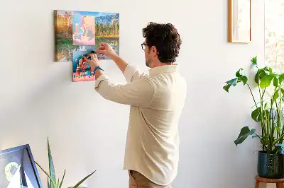 Parafa üzenőtábla folyó és hegy tájképpel