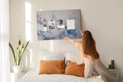 Ecsetvonások mintás parafatábla