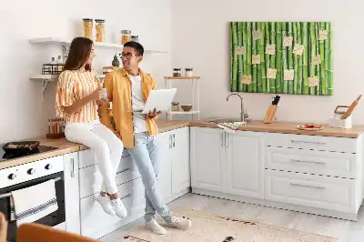 Bambuszfal parafatábla