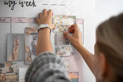 Parafa üzenőtábla heti tervező mintával
