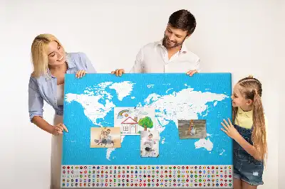 Fali parafa üzenőtábla kontúrtérkép mintával