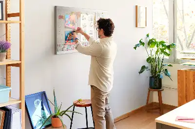 Világtérkép mintás fali parafa üzenőtábla