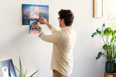 Város éjszaka parafatábla