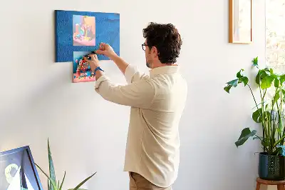 Madártoll mintás parafa üzenőtábla