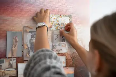 Ködös reggel mintás parafa üzenőtábla