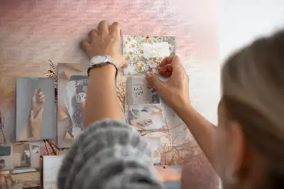 Ködös reggel mintás parafa üzenőtábla