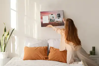 Ködös reggel mintás parafa üzenőtábla