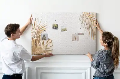 Trópusi botanikai grafikás parafatábla