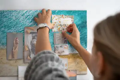 Fali parafa üzenőtábla tengerparti mintával