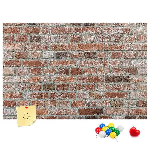 Parafa üzenőtábla téglafal mintával