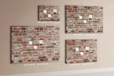 Parafa üzenőtábla téglafal mintával
