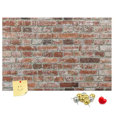 Parafa üzenőtábla téglafal mintával