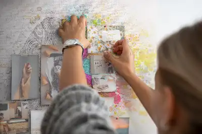 Kreatív elme grafikás parafa üzenőtábla