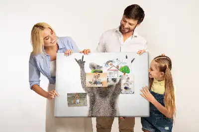 Parafa üzenőtábla mosómedve mintával