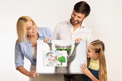 Parafa üzenőtábla mosómedve mintával