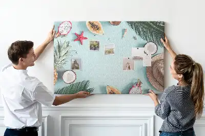 Parafatábla nyári kompozíció mintával