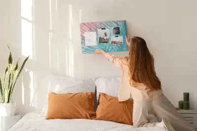 Trópusi pálma mintás parafafali tábla