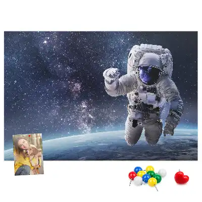 Űrhajós parafa üzenőtábla