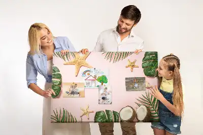 Nyári hangulatú fali parafa üzenőtábla