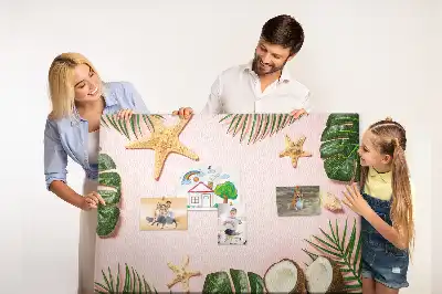 Nyári hangulatú fali parafa üzenőtábla
