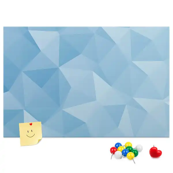 Geometriai absztrakt háromszöges parafatábla