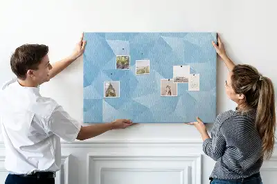 Geometriai absztrakt háromszöges parafatábla