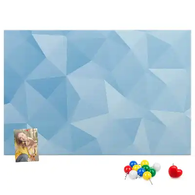 Geometriai absztrakt háromszöges parafatábla
