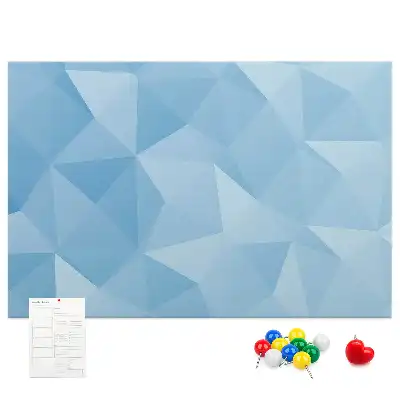 Geometriai absztrakt háromszöges parafatábla