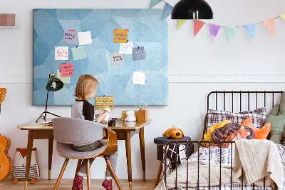 Geometriai absztrakt háromszöges parafatábla