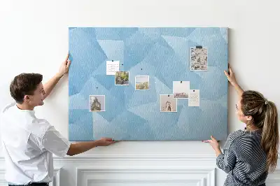 Geometriai absztrakt háromszöges parafatábla