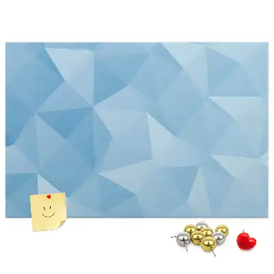 Geometriai absztrakt háromszöges parafatábla