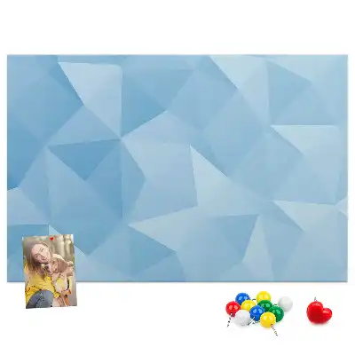 Geometriai absztrakt háromszöges parafatábla