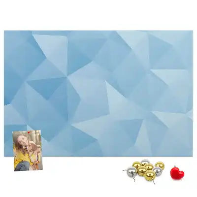 Geometriai absztrakt háromszöges parafatábla