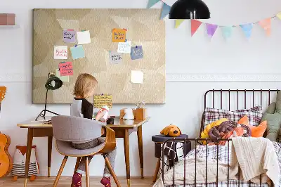 Modern háromszög kompozíció parafa üzenőtábla