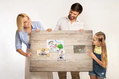 Fali parafa üzenőtábla fa textúrával